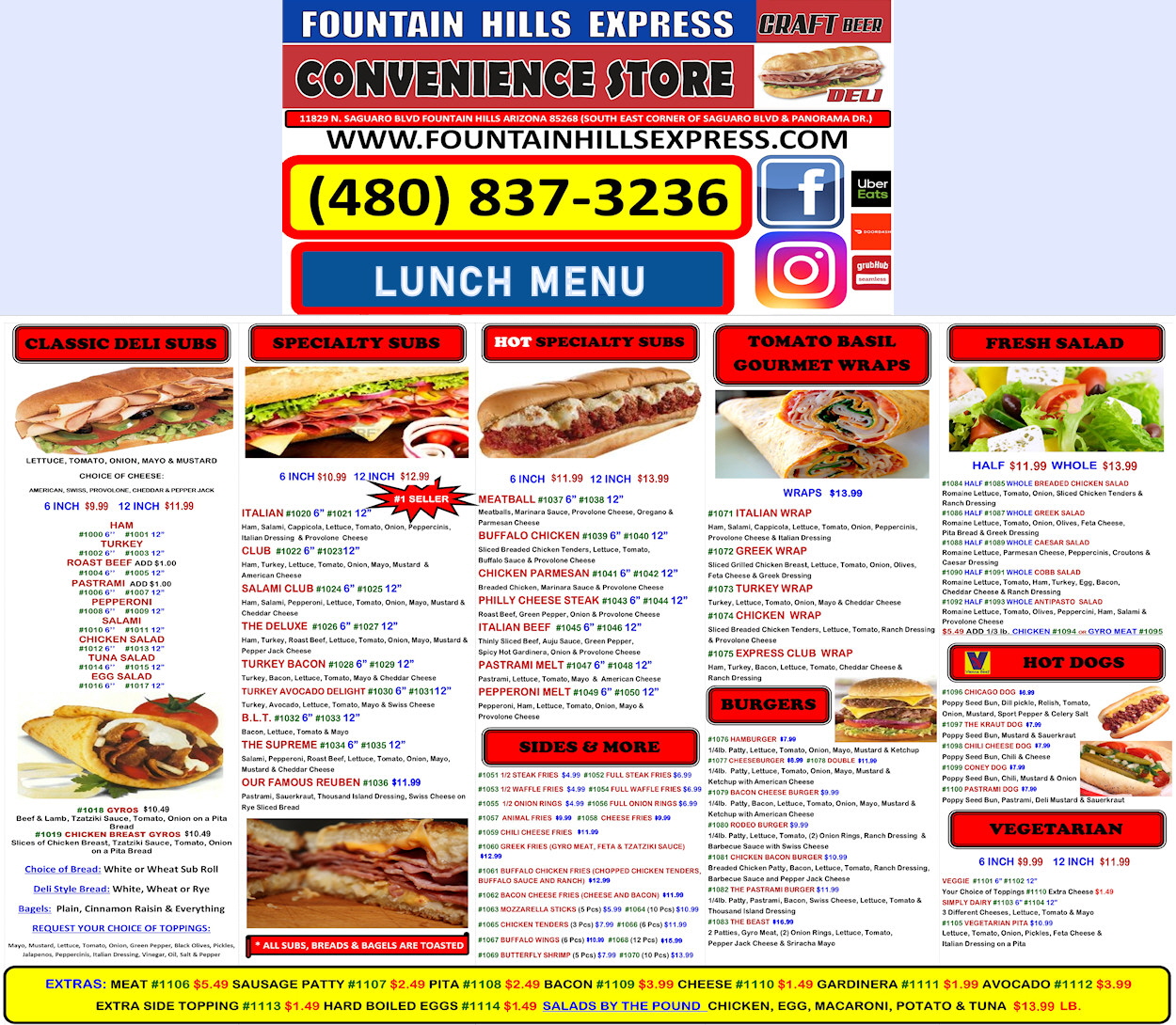 2024 LUNCH MENU 2024 LUNCH MENU